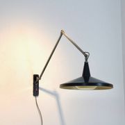 Gispen Panama Wall Lamp No. 4050 by Wim Rietveld & André Cordemeyer – Black