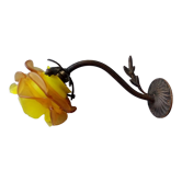 Applique en bronze et pate de verre art nouveau
