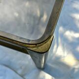 Broncz coffee table brass smoked glass