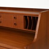 Secrétaire scandinave avec étagère escamotable, années 1960