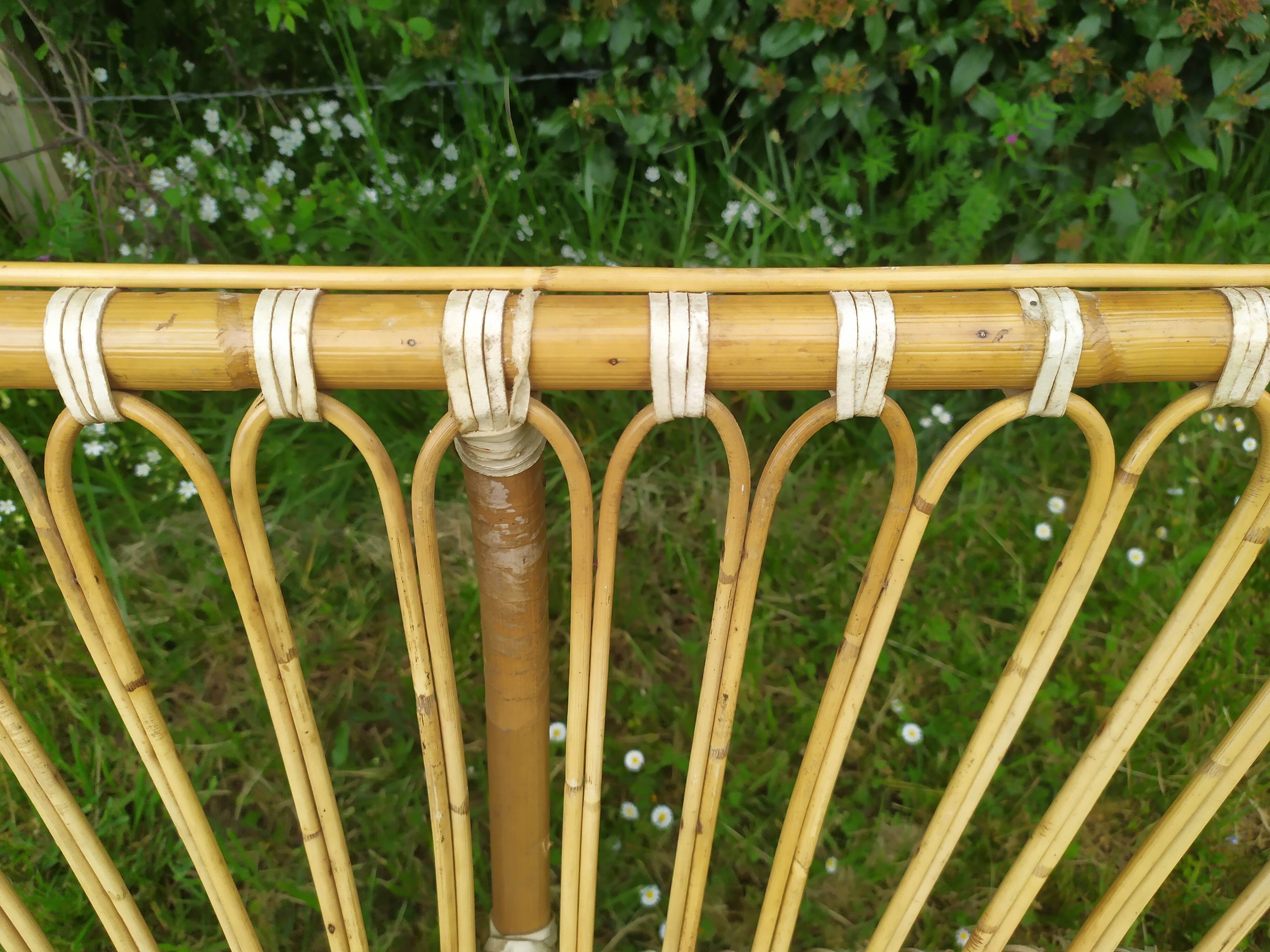 Rattan bench years 50/60