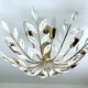 Large Vintage Floral Pendant Light , 1950s