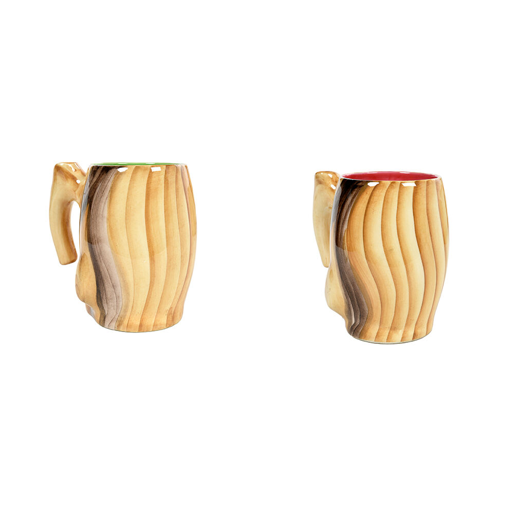 Colorful ceramic coffee set