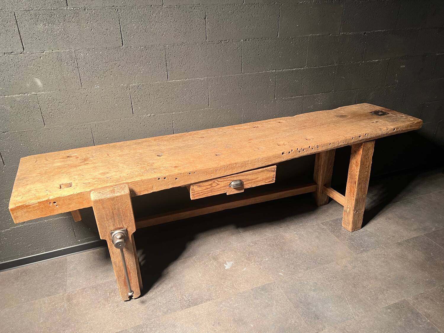 Old industrial workbench