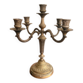 Candelabrum 5 Lights Bronze Brass Louis XVI Neoclassical Style