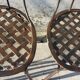 Série de 4 chaises de jardin en fer forgé