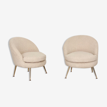 Pair of curly armchairs