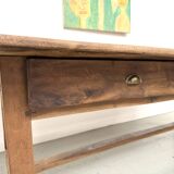 French farmhouse table in solid walnut, circa 1920