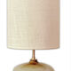 Lampe grès vernissé et jute tissée