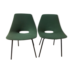 Paire de chaises de pierre