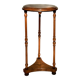 Wooden side table with three legs vintage