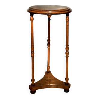 Table d’appoint en bois à trois pieds vintage