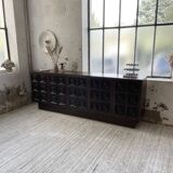 Brutalist sideboard attributed to De Coene, 1970s