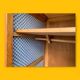 Vintage wardrobe compass feet wardrobe 1950