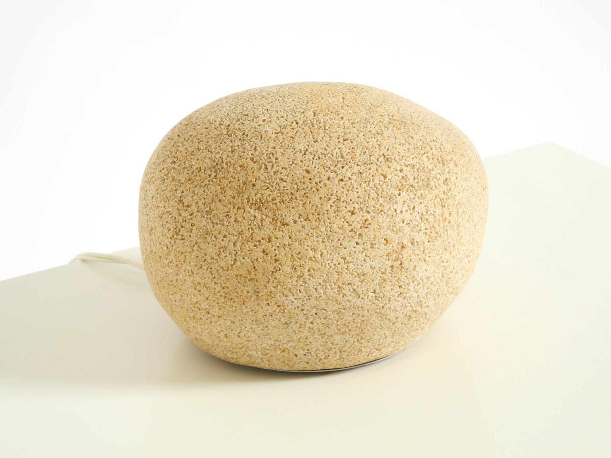 Original 1970s moon rock table lamp by André Cazenave for Tecta