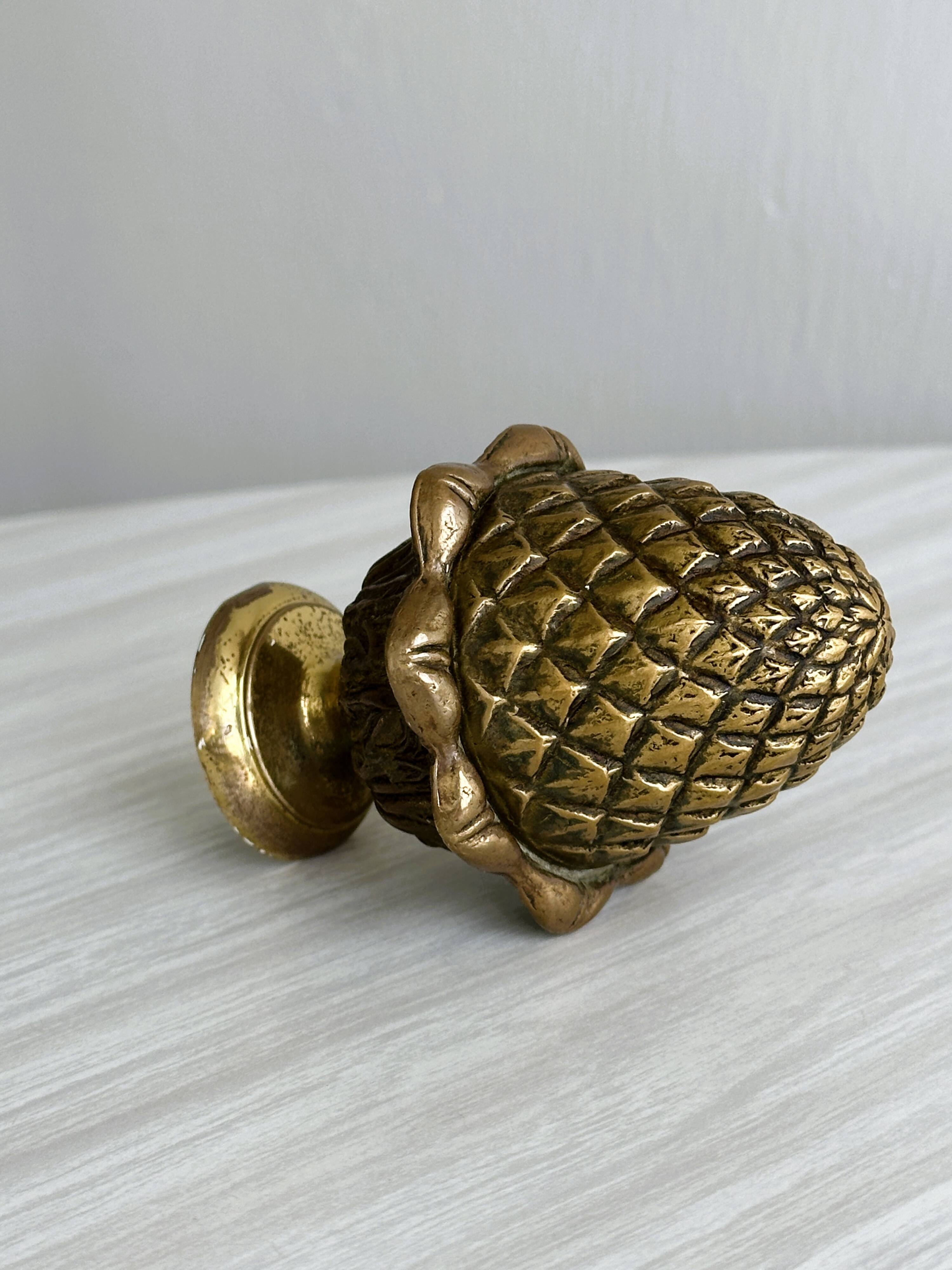 Vintage brass stair ball