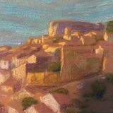 Painting attr. Ed. Pannetier "Landscape of Algeria" Orientalist