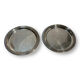 2 silver metal cups