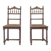 Chaises en bois de style Henri II