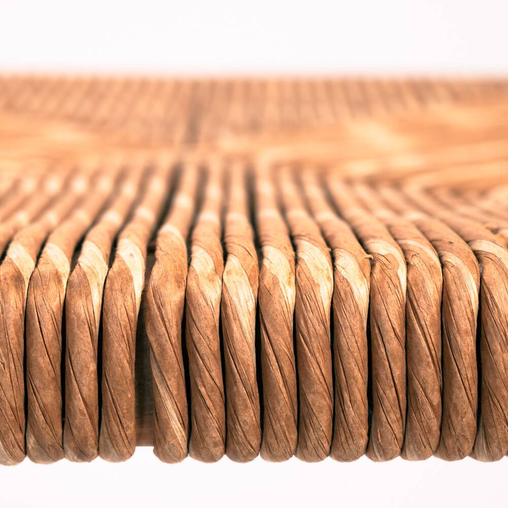 Chaises pliantes vintage italiennes avec siège en paille, set de 3