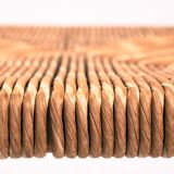 Chaises pliantes vintage italiennes avec siège en paille, set de 3