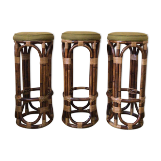 Set of 3 bar stools 1960