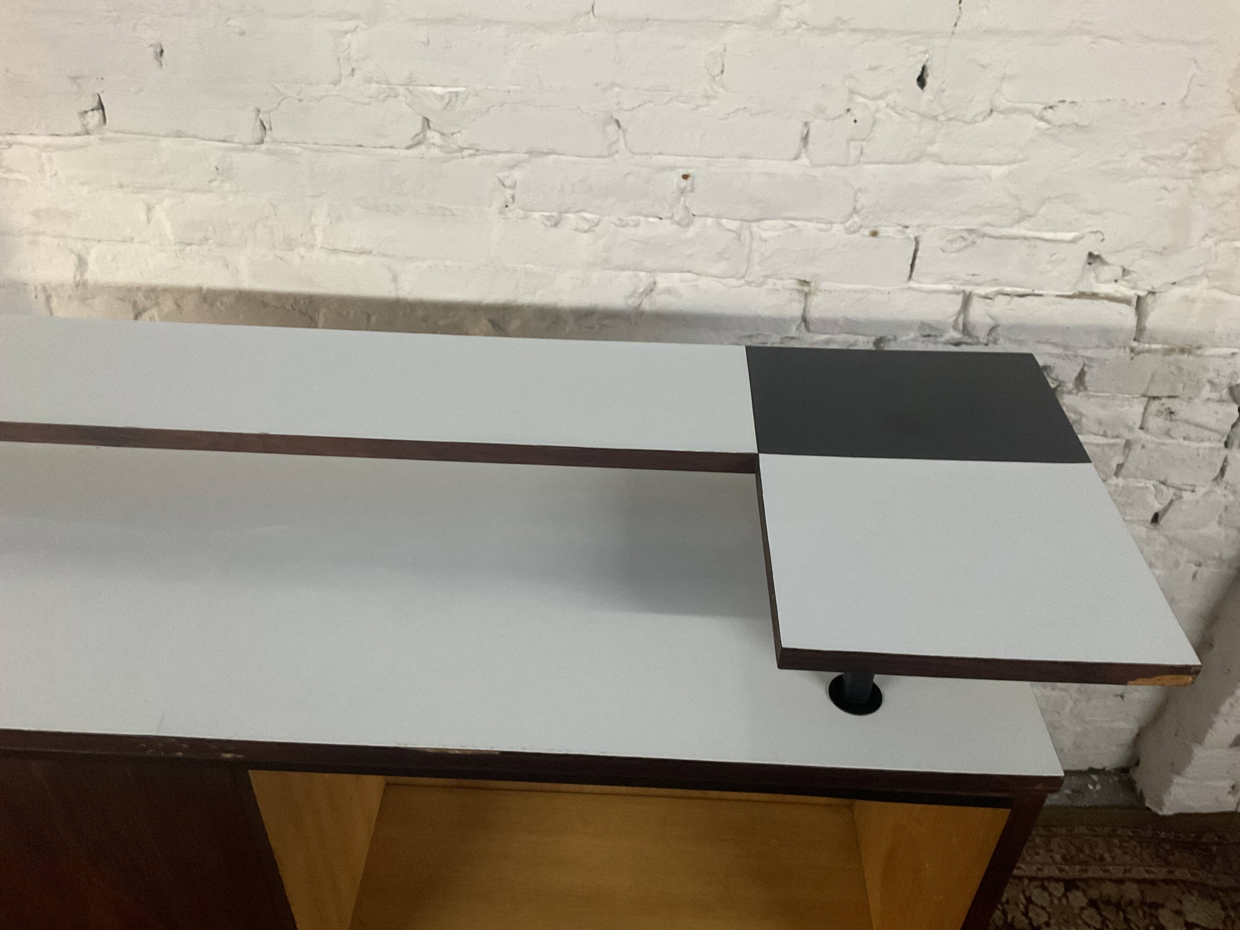 Vintage rosewood bar by Metalform from the 60s