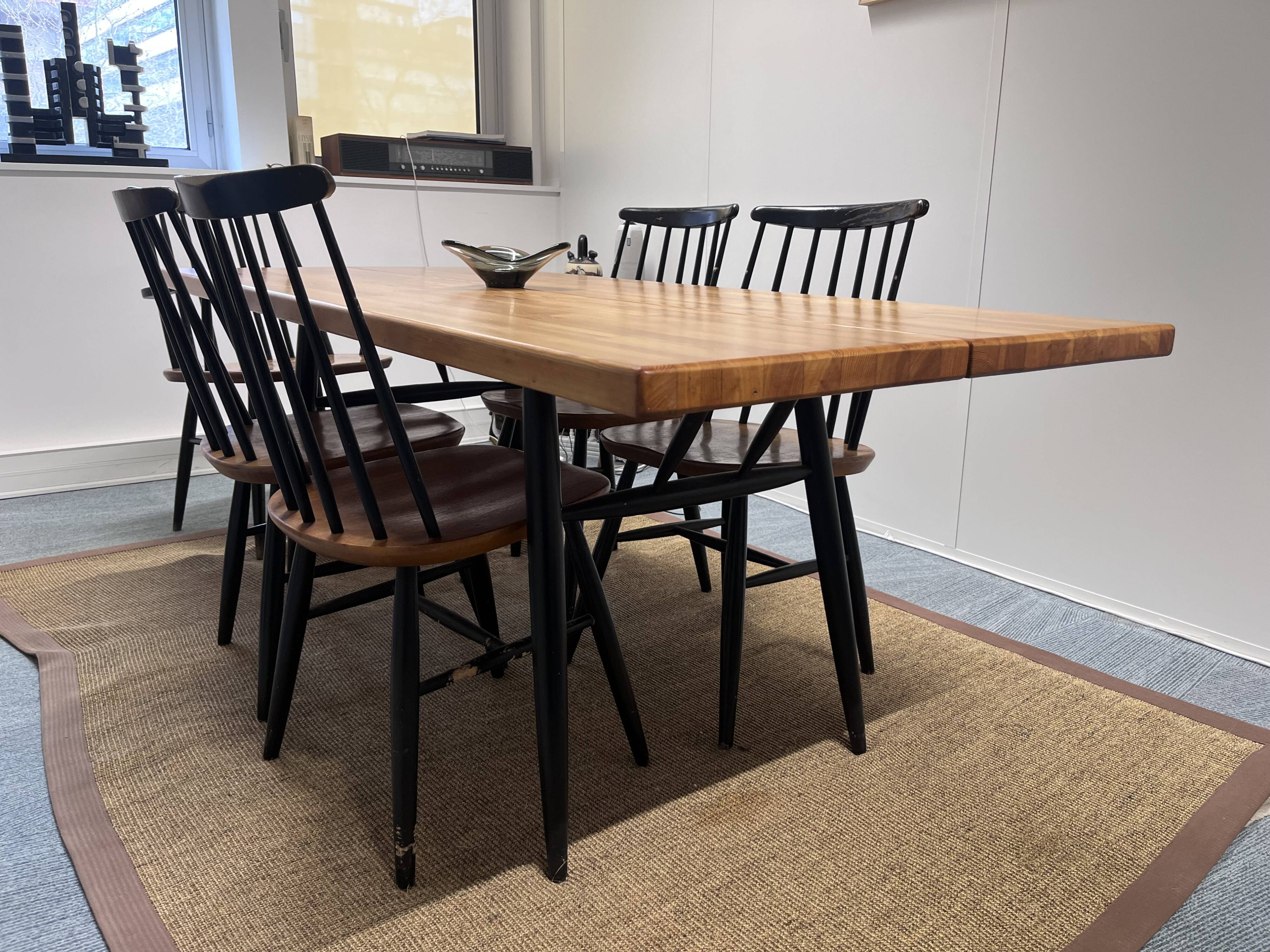 Pirkka Dining Table by Ilmari Tapiovaara for Laukaa Wood, 1950