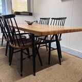 Pirkka Dining Table by Ilmari Tapiovaara for Laukaa Wood, 1950