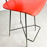 Dutch plywood bar stool by P.J Van Der Klugt for Everest, 1957