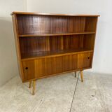 Vintage Mid-Century Teak Book Cabinet, 1950s