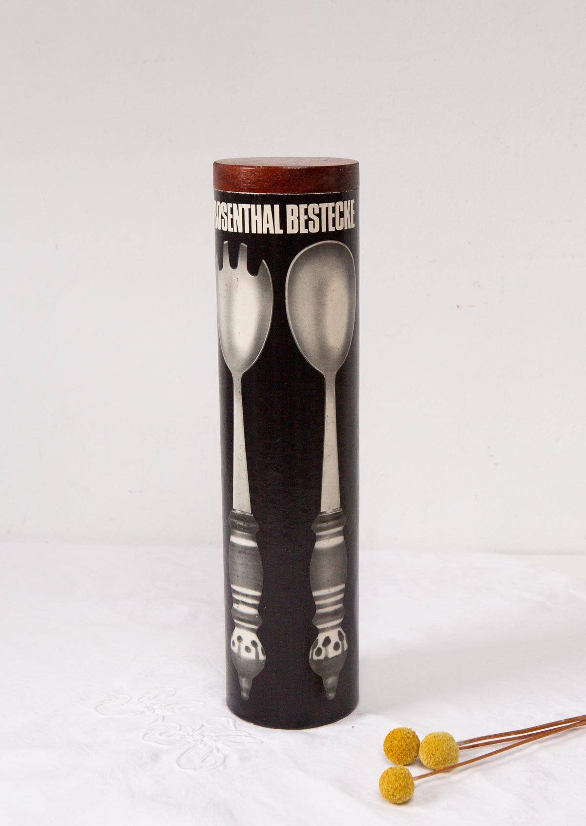 Salad cutlery set by Bjorn Wiinblad for Rosenthal Studio (NEW)