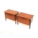 Two vintage bedside tables by Louis van Teeffelen for Wébé from the 1960s