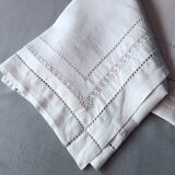 wedding set: sheet and 2 CS monogram pillowcases
