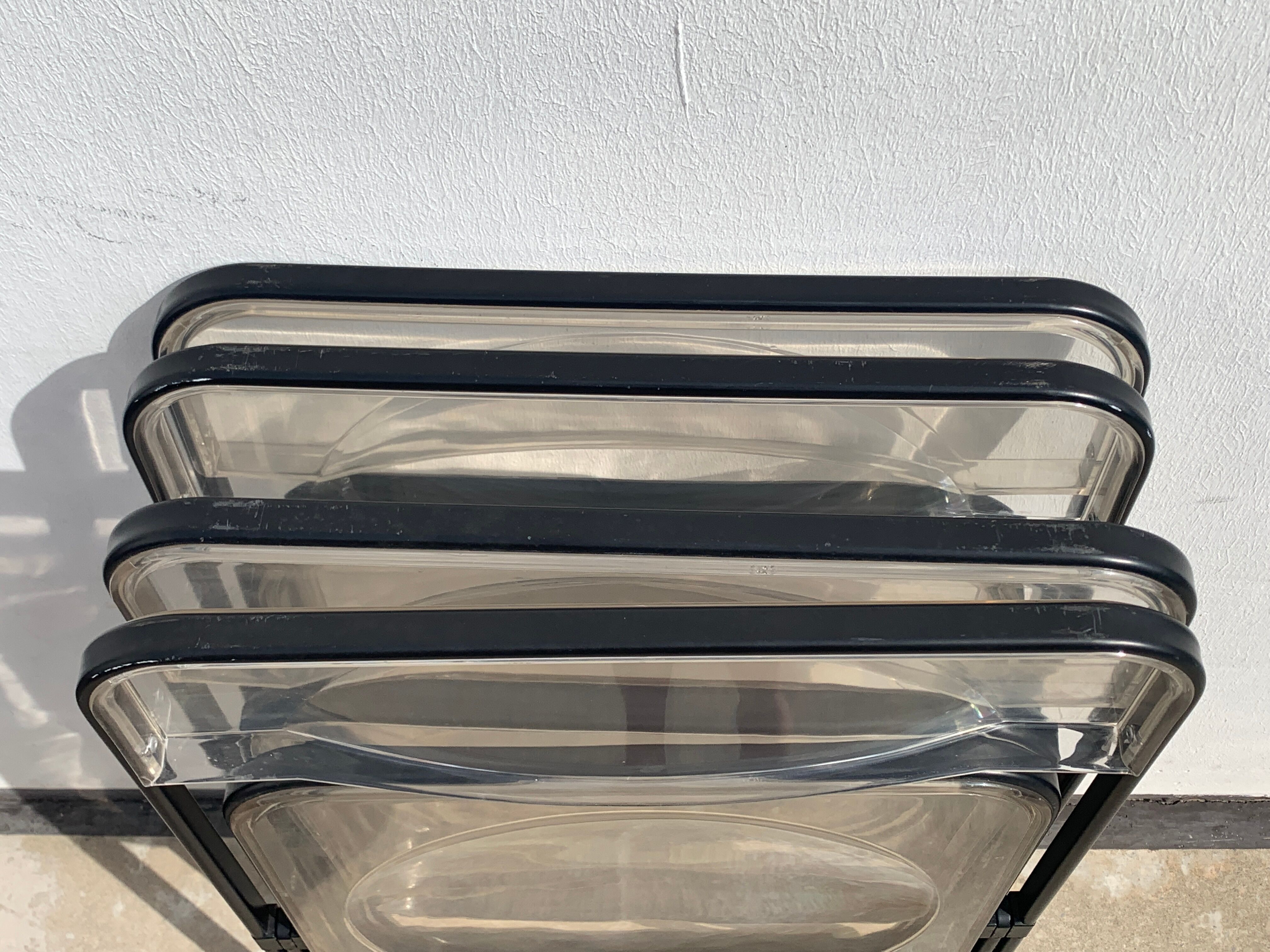 4 folding chairs design Stua Patent, 1970