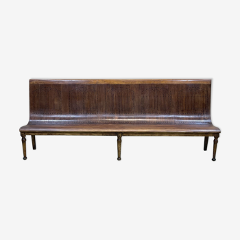Banquette de bistrot des années 1950 en hêtre