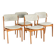 Ensemble de 4 chaises Erik Buch pour O.D. Møbler modèle 49 'Bur'