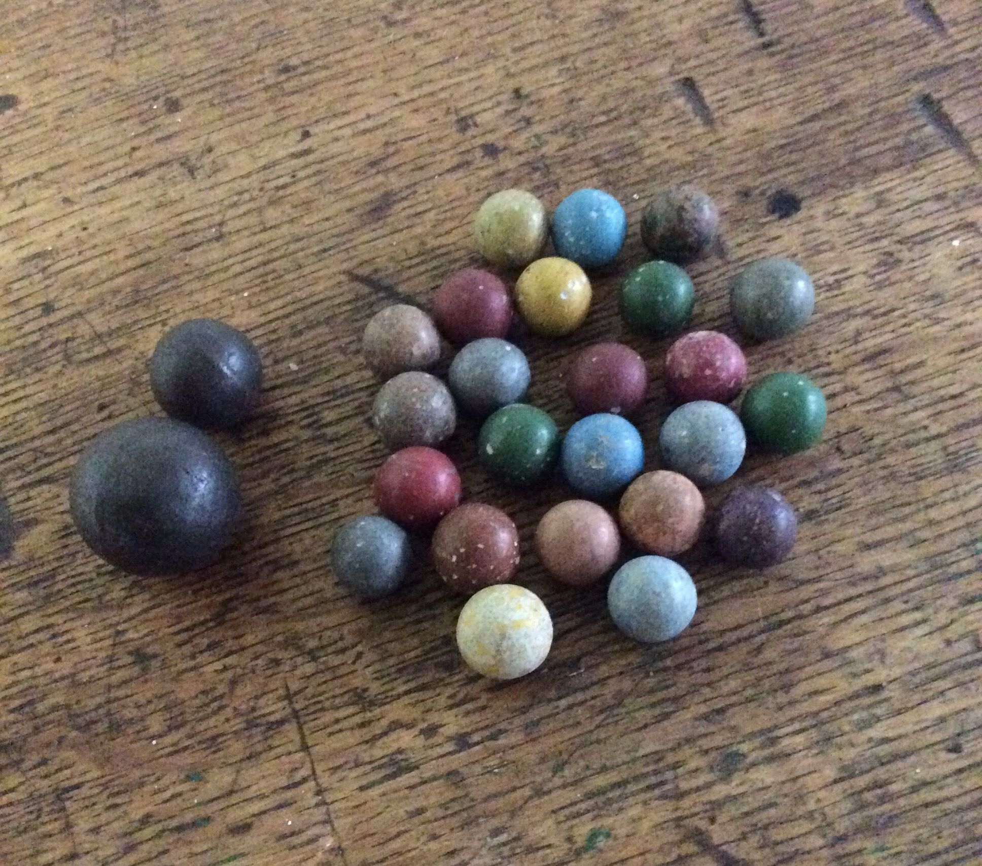 Vintage clay beads