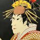 Paire de gouaches "Acteurs du Théâtre Kabuki".