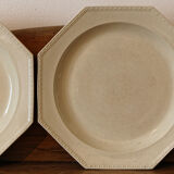 Set of 6 plates in Chantilly faience