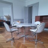 Arne Jacobsen A 825 dining table and 4 vintage chairs
