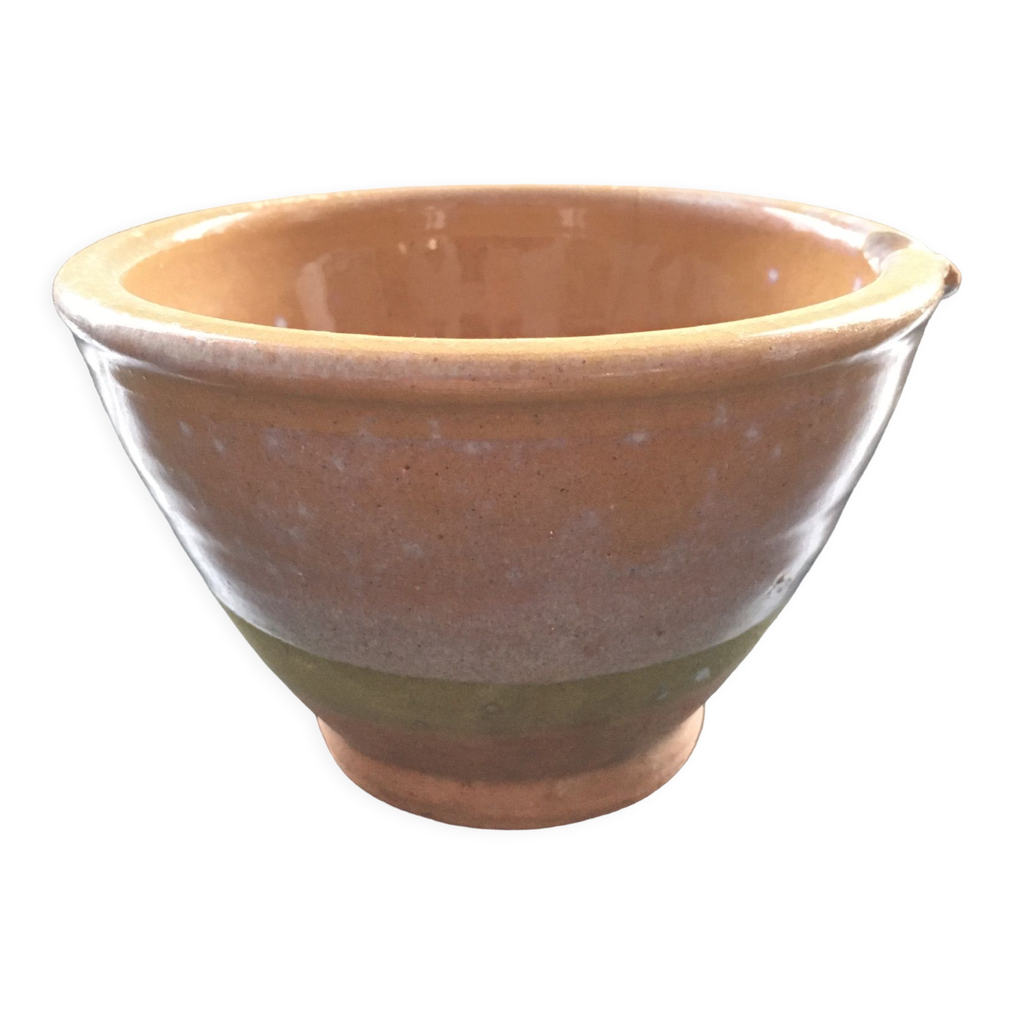 Glazed terracotta salad bowl