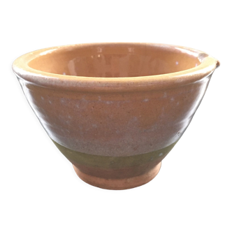 Glazed terracotta salad bowl