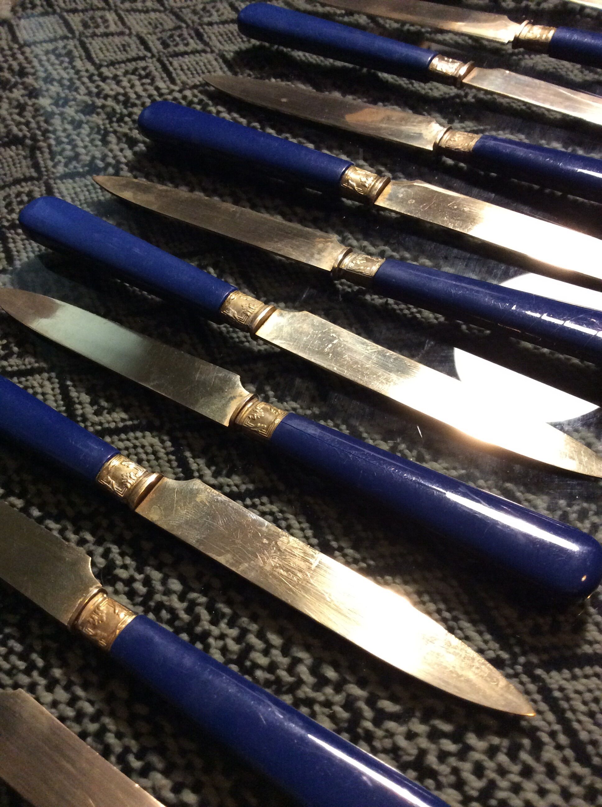 Brass fruit knives