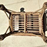 Small rattan coffee table rectangular shape
