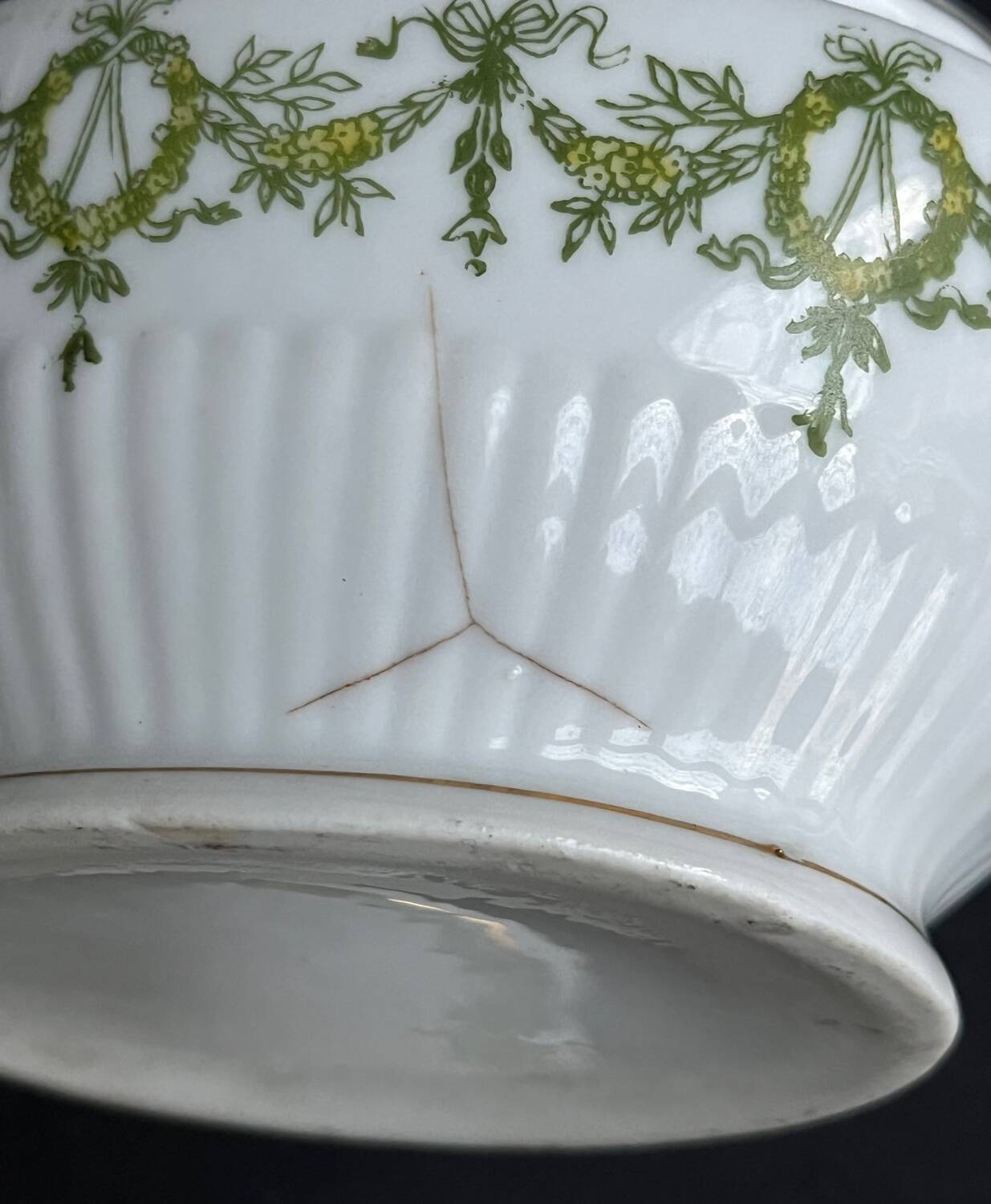 Porcelain sugar bowl