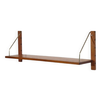 Danish shelf in teak and brass 1960