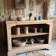 Ancien comptoir en pin massif