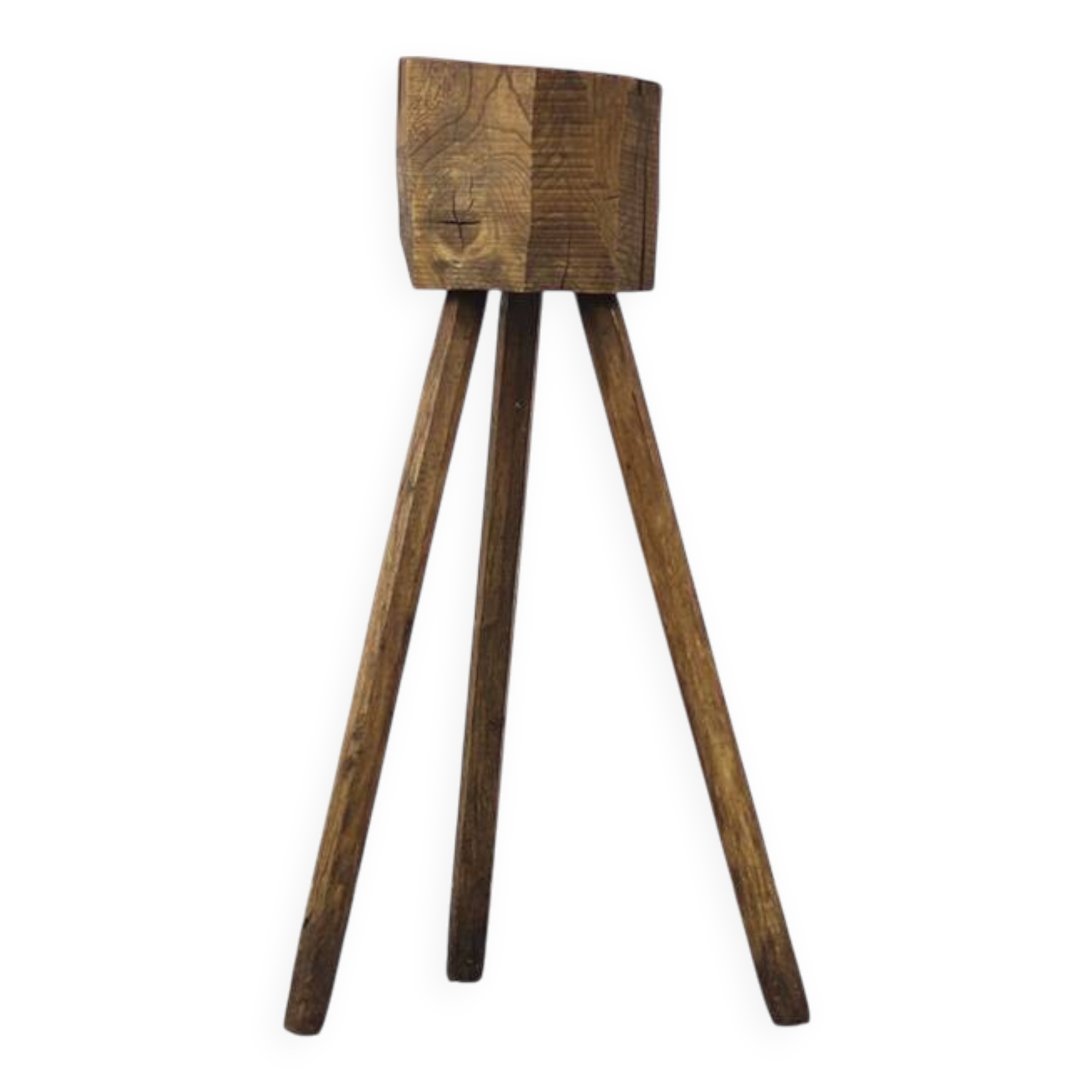 Antique Wabi Sabi Primitive oak butcher block