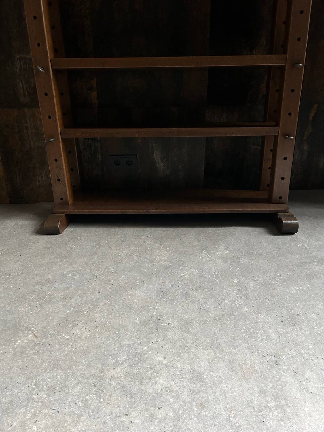 Vintage brutalist display cabinet